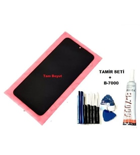 Tkgz Samsung Galaxy A50 (A505) Uyumlu Lcd Ekran Dokunmatik + B-7000 + Tamir Seti