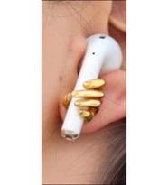 Airpods Küpe Tek 925 Ayar (Gold)