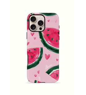 iPhone 16 Pro Vorian Çift Katmanlı MagSafe Kılıf Watermelon Hearts