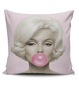 Alkanhomes Marilyn Monroe Dijital Baskılı Dekoratif  Kırlent Kılıfı
