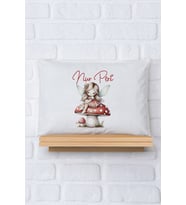 Pia Baby Premium %100 Pamuk İsme Özel Kız Bebek Yastık Kılıfı 35*45 cm 5093-12