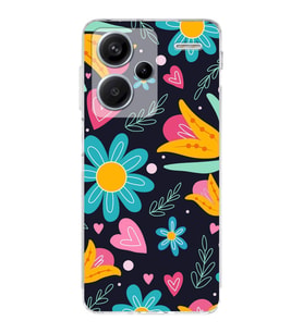 PrintiFy Xiaomi Redmi Note 13 Pro 4G ile Uyumlu Retro Color 1  Kamera Korumalı Şeffaf  Kılıf