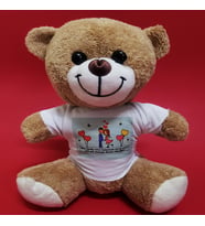 Tişörtlü Kahverengi Peluş Ayıcık