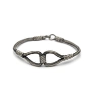Unisex Düğüm Tasarım 12.7 gr 1000 Ayar Gümüş Kazaziye Bileklik (Çok Renkli)
