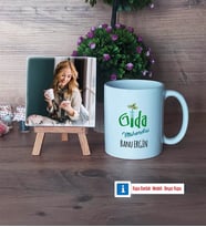 Gıda Mühendisi Fotoğraflı Dekoratif Taş, Kupa Bardak Beyaz Hediye (Model 1)