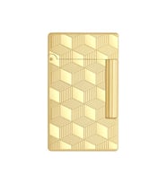 Initial Guilloche Gold Düz İşlemeli Puro Çakmağı 20841 - TR7475