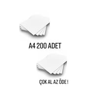 Amerikan Bristol Karton A4 210 Gr - 200 Adet