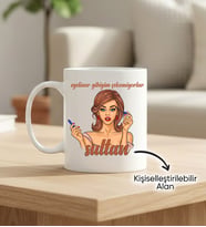 Kişiye Özel Kupa - Eyeliner Gibiyim Çekemiyorlar