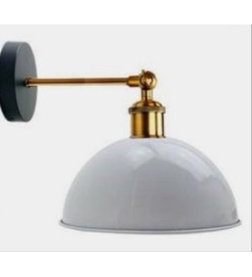 MYLİGHTS SPOR MODERN RUSTİK HAREKETLİ MAFSALI APLİK DUVAR LAMBASI (Beyaz)