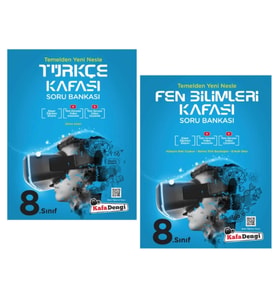 KAFA DENGİ YAYINLARI 8. Sınıf Türkçe + Fen Bilimleri Kafası Soru Bankası