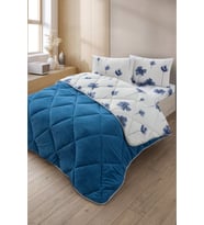 Nordelle Battal Boy Lüx Wellsoft Yorgan Çift Taraflı - 2 Adet Yastık Kılıflı Yorgan Seti 215x235 cm