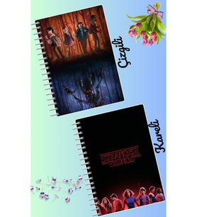Stranger things defter seti 2 adet A4 boyutu 21*30 çizgili + kareli 60 syf