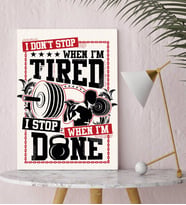 BK Gift When I'm Tired Tasarımlı Kanvas Tablo-1