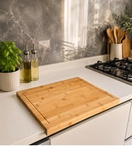 Kenarlı kesme tahtası bambu 38*45