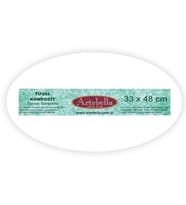 Artebella Preslenmiş Tuval Kompozit Elips 33x48 cm