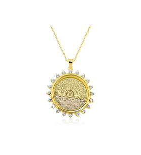 925 Ayar Gümüş Gold Esmaül Hüsna Kadın Kolye