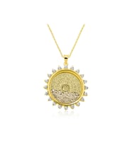 925 Ayar Gümüş Gold Esmaül Hüsna Kadın Kolye