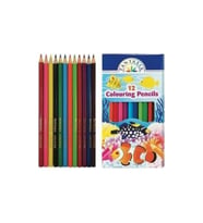 Kuru Boya Kalemi 12 Renk Karton Kutu Tam Boy Fantasia 12 Renk Tam Boy Boya Kalemi (Karışık)