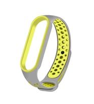 Xiaomi Mi Band 5 Uyumlu Kordon Silikon Esnek Yumuşak Delikli Spor KRD-02 Kayış
