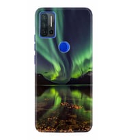 Reeder P13 Blue Max Pro Kılıf Desenli Silikon Kuzey Işıkları 1327