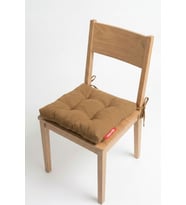 Pofuduk Sandalye Minderi Bağcıklı 40x40 cm Yıkanabilir Dekoratif Mutfak Bahçe Piknik Minderi