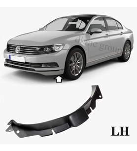 PASSAT B8 SEDAN 2015-2018 MODEL ARASI UYUMLU SOL SÜRÜCÜ TARAFI DAVLUMBAZ ÖN TAMPON ALT UÇ SPOYLERİ