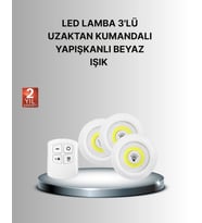 Dekoratif ve Pratik 3’lü Kumandalı Spot LED Aydınlatma