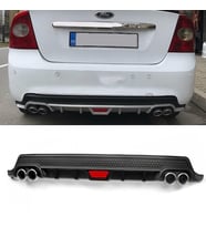 Ford Focus 2 Siyah Difüzör Difizör Yuvarlak Egzoz Görünüm Kulaklı Tip 2004 - 2010