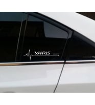 Yaris Yan Cam Sticker Oto Kapı Çıkartma Tuning oto 20 cm x 7 cm yazı 514