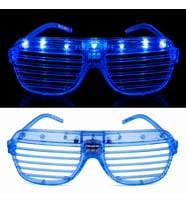 LED Işıklı Panjur Parti Gözlüğü Mi Renk Shutter Gözlük