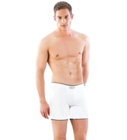 Amora Secret Beyaz Mı Emay 2108 Seamless Uzun Erkek Boxer