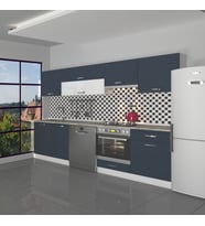Decoraktiv Elite 280Y Ankastre Fırın Modüllü Mdf Hazır Mutfak Dolabı - Tezgah Dahil - Antrasit