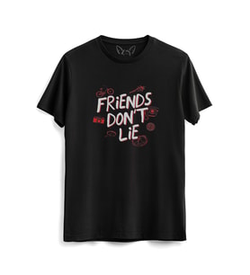 Stranger Tasarımlı  Siyah Tshirt