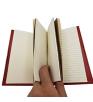 Kahverengi Pusula Temalı Deri Defter