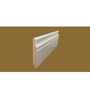 9 ADET ELİT SÜPÜRGELİK BEYAZ 8 CM 10 MM UZUNLUK 280 CM PVC KAPLAMA