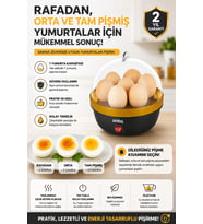 Hızlı ve Eşit Pişirme Sağlayan Elektrikli Yumurta Haşlayıcı