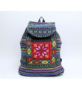 Kilim Desenli Sırt Çantası