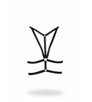 Mulvxbrf Brf02 Siyah Göğüs Harness Metal Halka Detaylı Ayarlanabilir Bantlı - Brf163 (Mulvix)