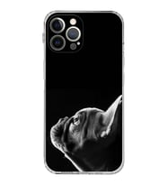 PrintiFy iPhone 12 Pro Max ile Uyumlu Köpek 1 Kamera Korumalı Şeffaf Kılıf