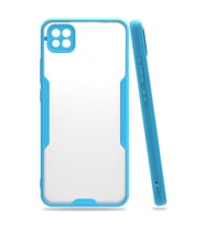 Xiaomi Redmi 9c Kılıf Platin Silikon - Mavi