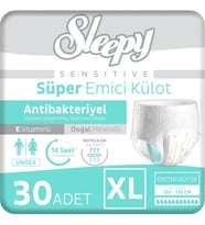 Sleepy Hasta Bezi Yetişkin Emici Külot XL - Ekstra Büyük - Extra Large 150 Adet (5PK*30)