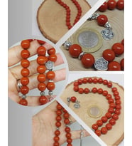 Jasper Taşı Kırmızı 33lük Tesbih 10mm (9790)