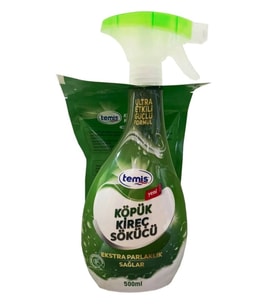 Temis Yeni Nesil Köpük Kireç Sökücü & Parlatıcı Toz (1 Paket=8 Şaset) = 4 Lt Eşdeğer + Şişe Hediye