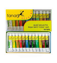 Guaj Boya Academy Set 12 Renk 12 ml 1 Paket Guaj Boya 12 li Seti Tüpte (Karışık)