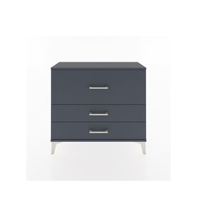Arges Şifonyer 3 Çekmeceli 88x30x80 Antrasit-Antrasit