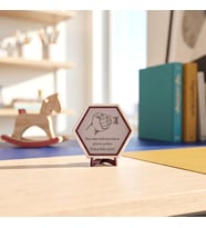 Bazı Süper Kahramanların Pelerinleri Yoktur Onlara Baba Denir Yazılı Masaüstü Objesi Babalar İçin Zarif Hediye 10x10 cm, Yavru Ağzı