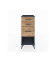 Hyperion Komodin 3 Çekmeceli 44x44x106 Antrasit-Çam