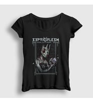 Presmono Kadın Siyah Revolution Septicflesh T-Shirt 172847tt