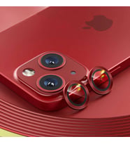 iPhone 13 Uyumlu Gerçek Safir Lens Koruyucu Görüntü Kalitesini Bozmayan Netlik (Kırmızı)