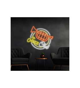 Jazz Club Yazılı ve Şekilli Neon Tabela